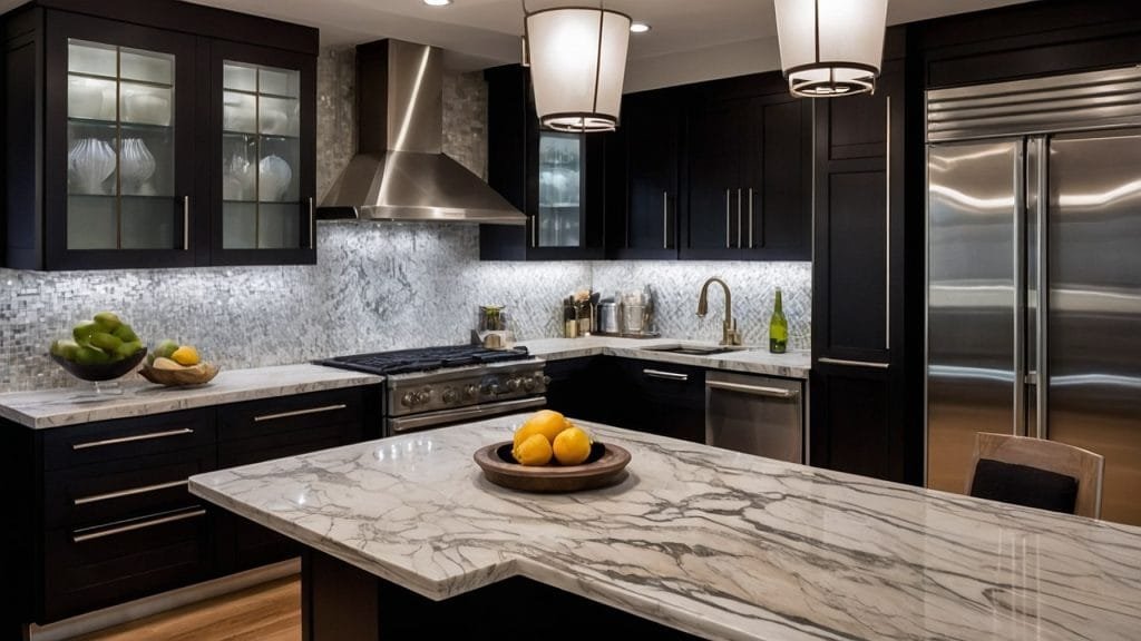 10 Sizzling Kitchen Remodeling Trends In Utah For 2025 2 Kitchen Remodeling In Utah, A Kitchen With Marble Counter Tops And A Bowl Of Lemons